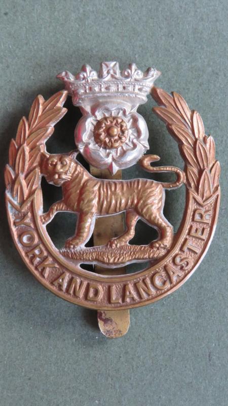 British Army The York and Lancaster Regiment Cap Badge