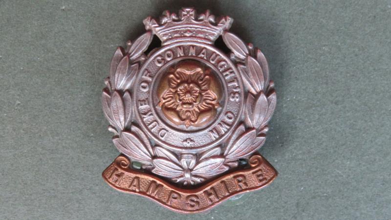 British Army WW1 Period 6th Battalion, The Hampshire Regiment Cap Badge