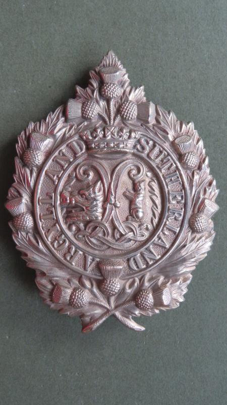 British Army WW1 Pattern The Argyll and Sutherland Highlanders Glengarry Badge