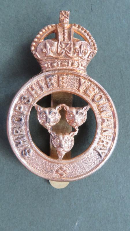 British Army Pre 1953 Shropshire Yeomanry Cap Badge