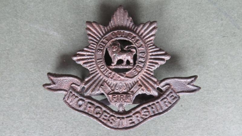 British Army The Worcestershire Regiment Officers Service Dress Cap Badge