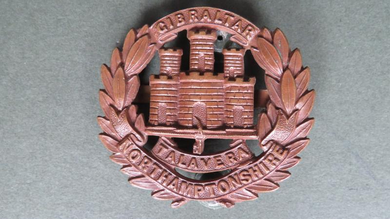 British Army The Northamptonshire Regiment Officers Service Dress Cap Badge