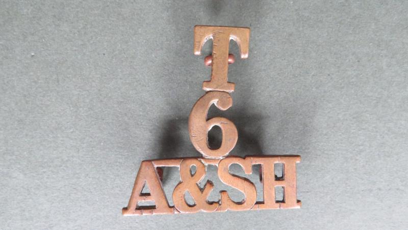 British Army 6th Territorial Battalion, The Argyll and Sutherland Highlanders (Princes Louise's) Shoulder Title