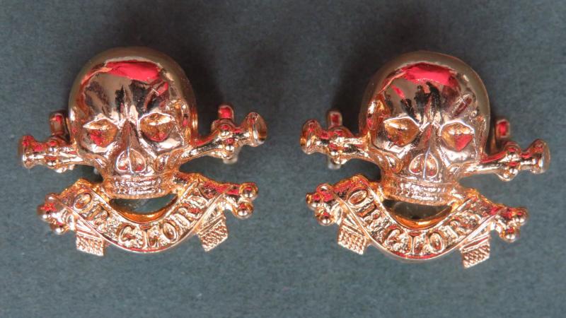 British Army 17th/21st Lancers Officers' Collar Badges