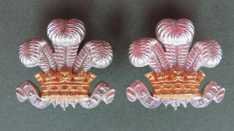 British Army The Royal Hussars (Prince of Wales's Own) Officers' Collar Badges