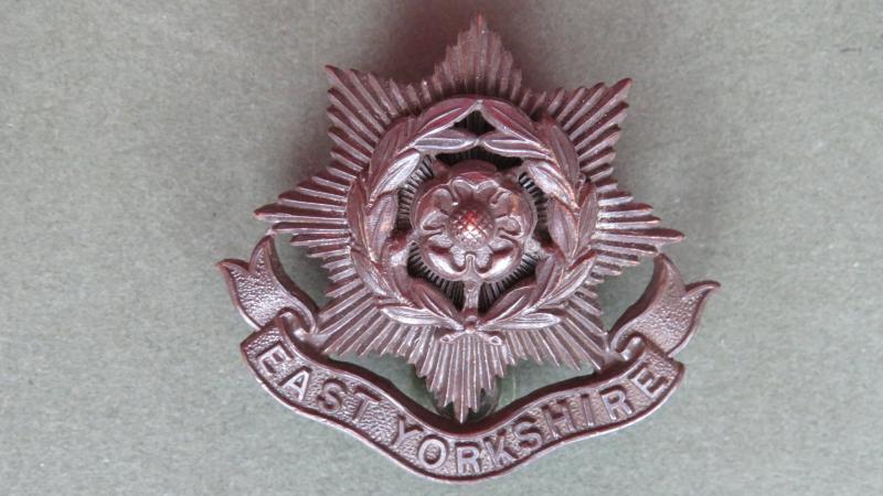 British Army The East Yorkshire Regiment (The Duke of York's Own) Officers' Service Dress Collar Badge