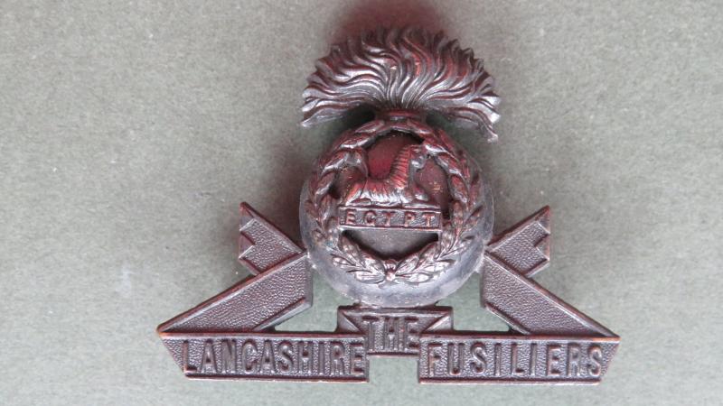 British Army The Lancashire Fusiliers Officers' Service Dress Collar Badge