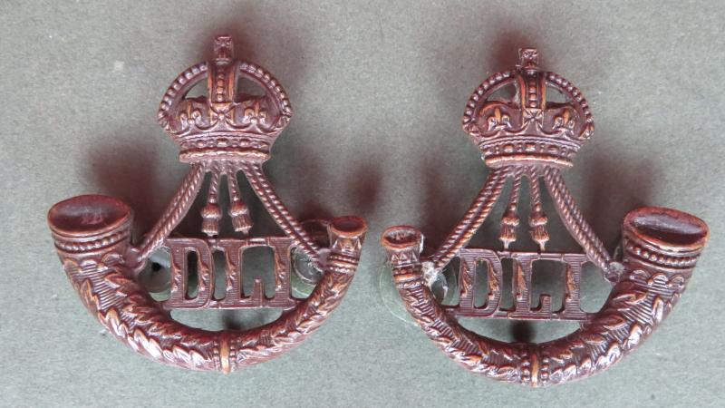 British Army The North Staffordshire Regiment Officers Service Dress Collar Badges