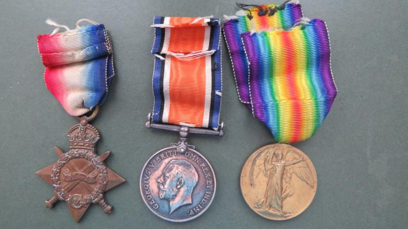 British Army WW1 Trio, 1914/15 Star, British War Medal & Victory Medal