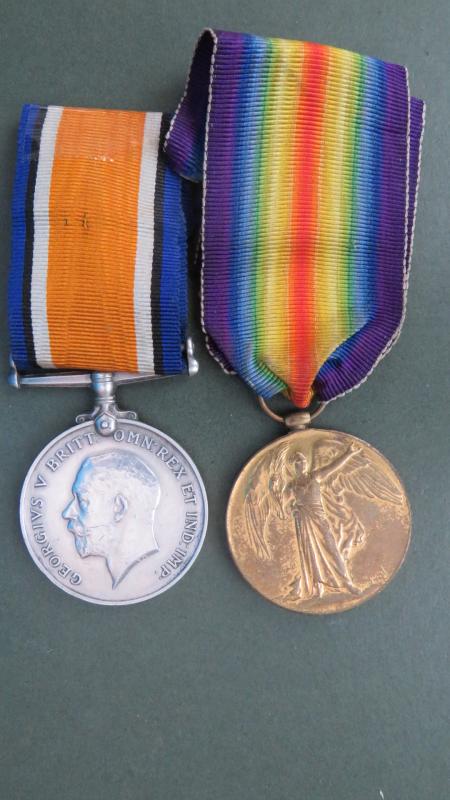 Royal Navy Volunteer Reserve WW1 Pair British War Medal & Victory Medal