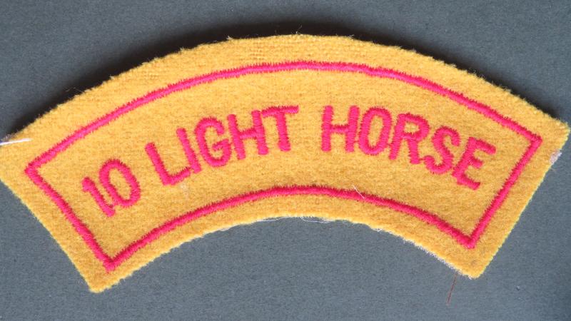 Australia Army Pre 1962 10th Light Horse Shoulder Title