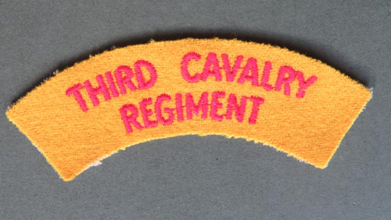 Australia Army Post 1962-1980's Third Cavalry Regiment Shoulder Title
