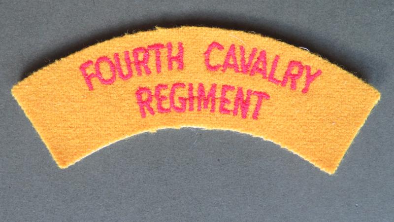 Australia Army Post 1962-1980's Fourth Cavalry Regiment Shoulder Title