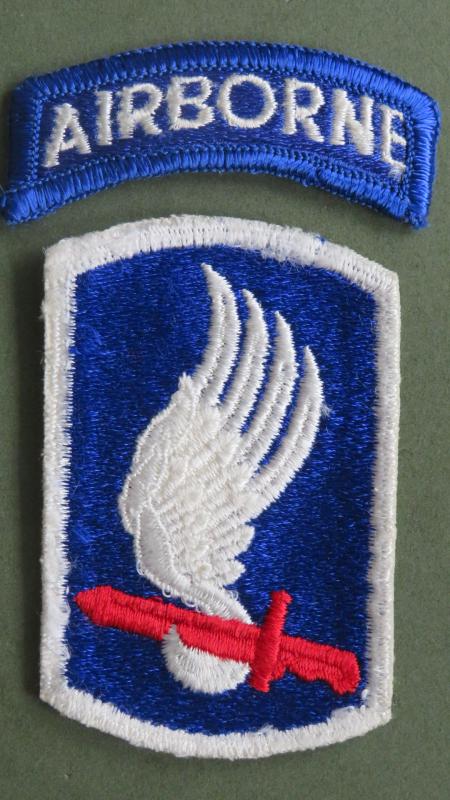 USA Army 173rd Airborne Brigade Shoulder Patch and Tab