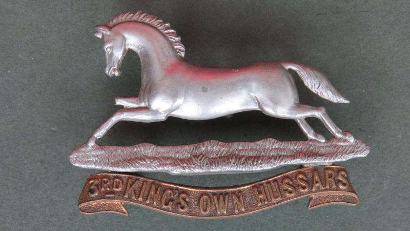 British Army Victorian / Edwardian Period The 3rd (King's Own) Hussars Cap Badge