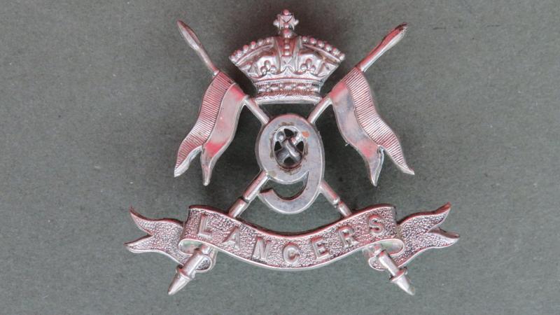 British Army Victorian Period The 9th (Queen's Royal) Lancers Cap Badge