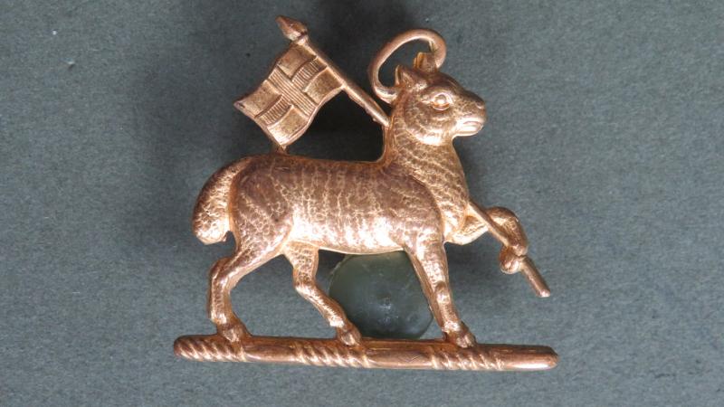 British Army The Queen's Royal Regiment (West Surrey) Post 1924 Pattern Officers' Collar Badge