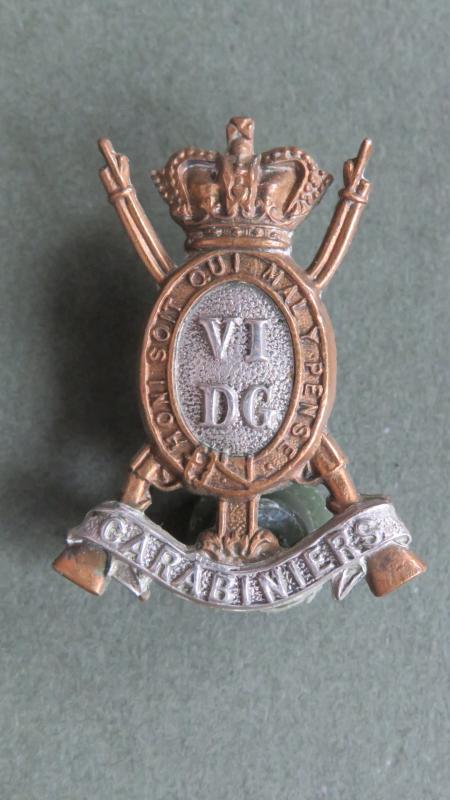 British Army The Carabiniers (6th Dragoon Guards) Pre 1901 Collar Badge