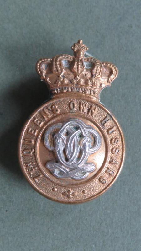 British Army The 7th Queen's Own Hussars Pre 1901 Collar Badge