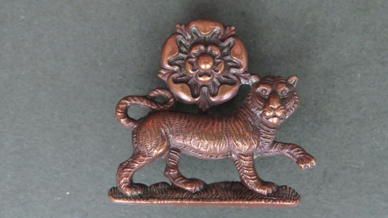British Army The York and Lancaster Regiment Officers Service Dress Collar Badge