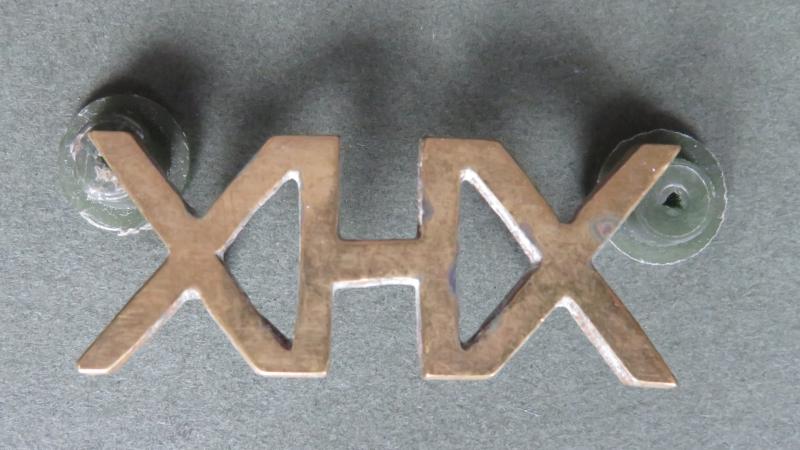 British Army Pre WW1 20th Hussars Officers Shoulder Title