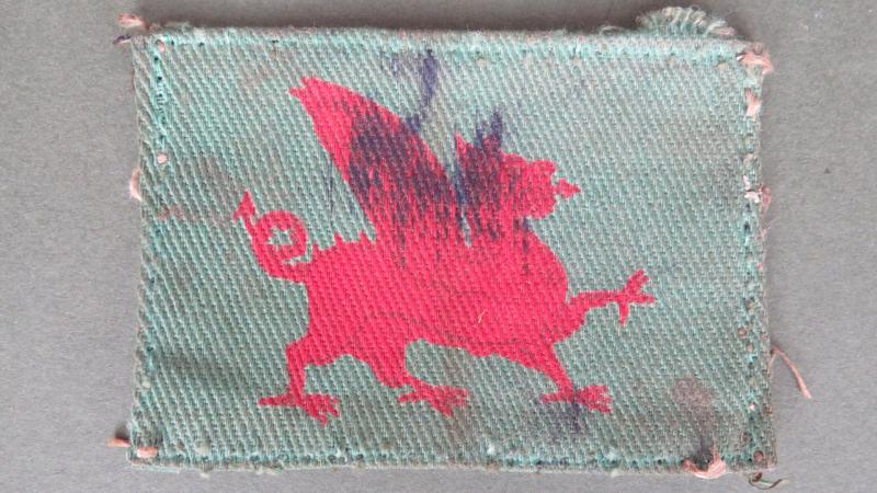 British Army WW2 South Wales District Formation Sign
