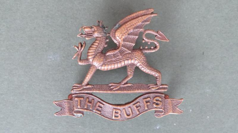 British Army The Buffs (Royal East Kent Regiment) Officers' Service Dress Collar Badge