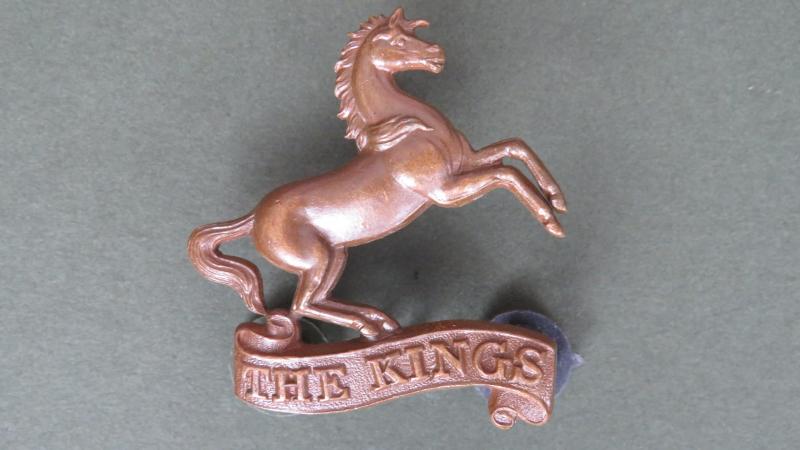 British Army The King's (Liverpool) Regiment Officers Service Dress Collar Badge