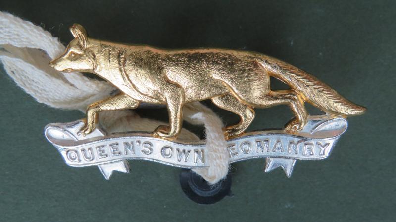 British Army The Queen's Own Yeomanry Officers Dress Uniform Cap Badge