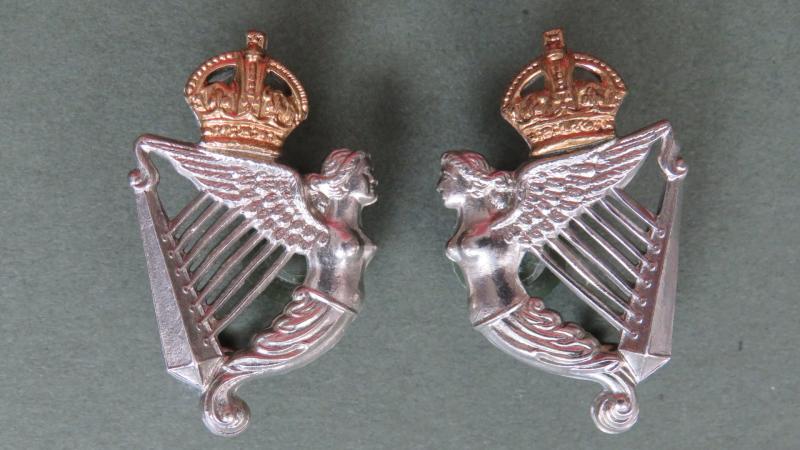 British Army Pre 1953 8th King's Royal Irish Hussars Collar Badges