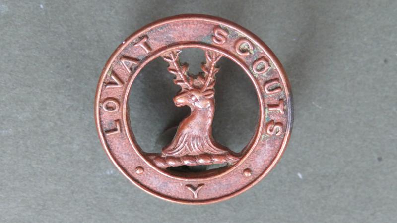 British Army Lovat Scouts Officers Collar Badge