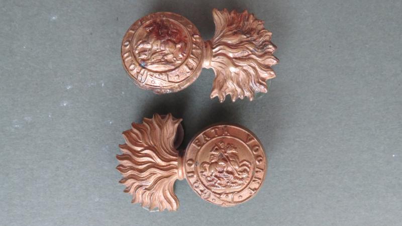 British Army The Royal Northumberland Fusiliers Collar Badges