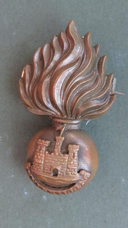 British Army The Royal Inniskilling Fusiliers Officers' Collar Badge 1902 1927