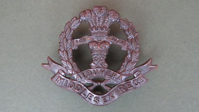 British Army The Middlesex Regiment Officers' Service Dress Collar Badge