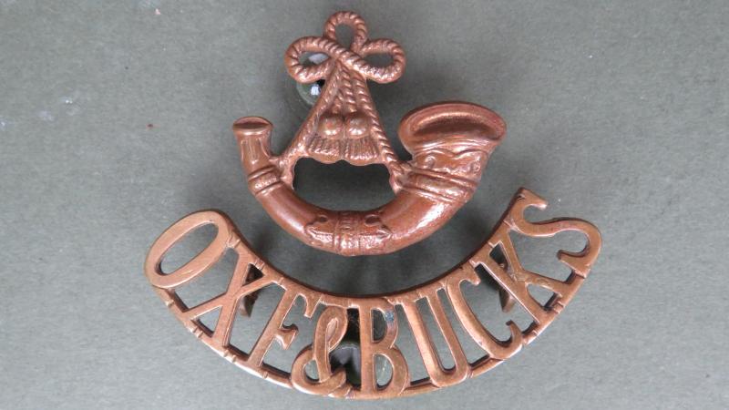 British Army The Oxfordshire and Buckinghamshire Light Infantry Shoulder Title