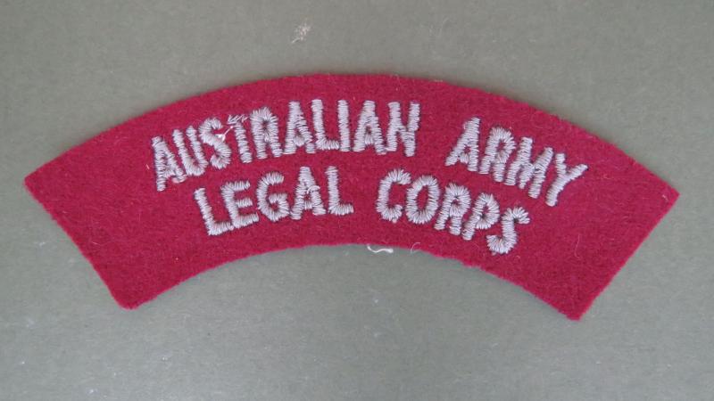 Australia Army 1962-1980's Royal Australian Army Legal Corps Shoulder Title