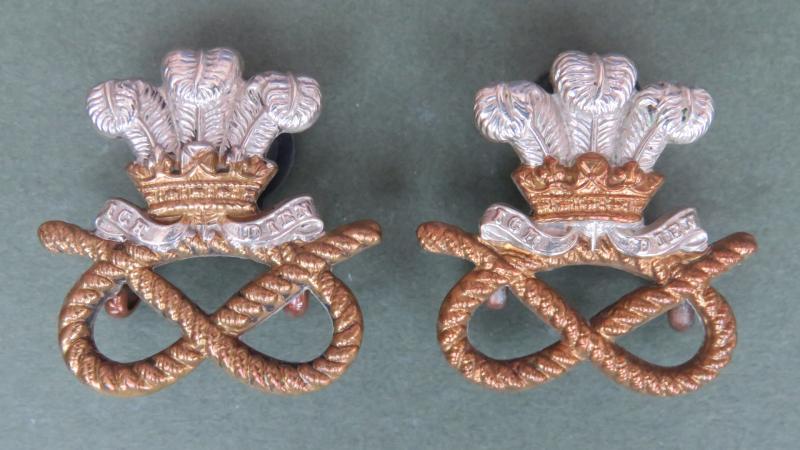 British Army The North Staffordshire Regiment Collar Badges
