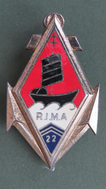 France 22° R.I.M.A. (22° Régiment d’Infanterie de Marine) Pocket Crest