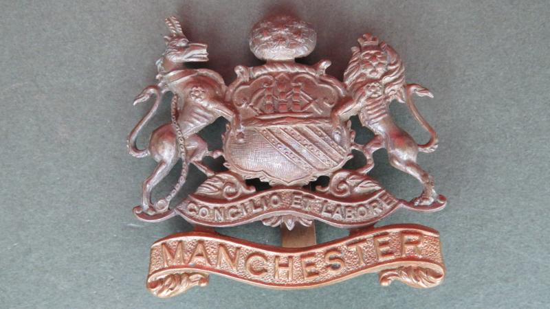 British Army Manchester Regiment Cap Badge