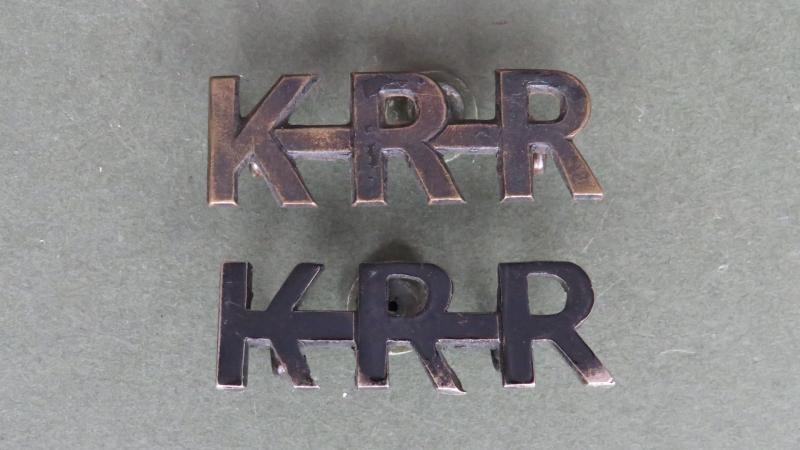 British Army The King's Royal Rifle Corps Shoulder Titles