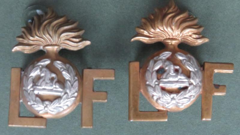 British Army The Lancashire Fusiliers Officers Shoulder Title