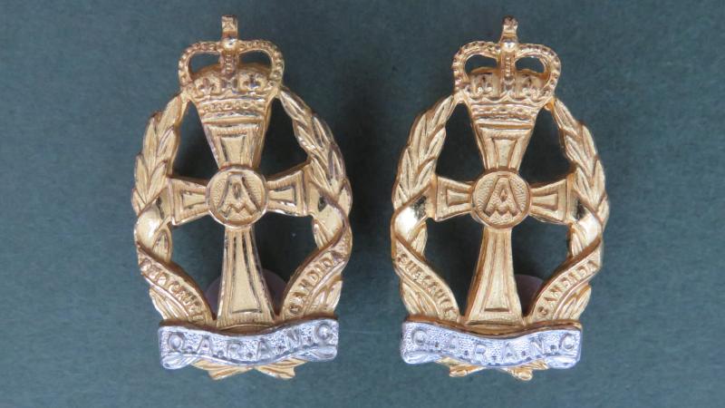 British Army Post 1953 Queen Alexandra's Royal Army Nursing Corps Officer's Collar Badges