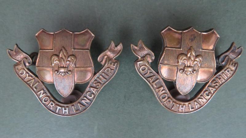 British Army The Loyal Regiment (North Lancashire) Officer's Service Dress Collar Badges