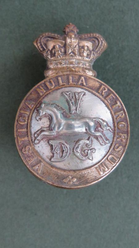 British Army Victorian Period The 5th (Princess Charlotte of Wales's) Dragoon Guards Cap Badge
