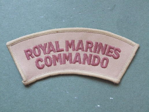 Royal Marines Commando Desert Uniform Shoulder Title