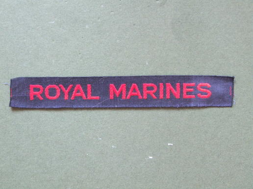 Royal Marines Cash Tape Shoulder Title