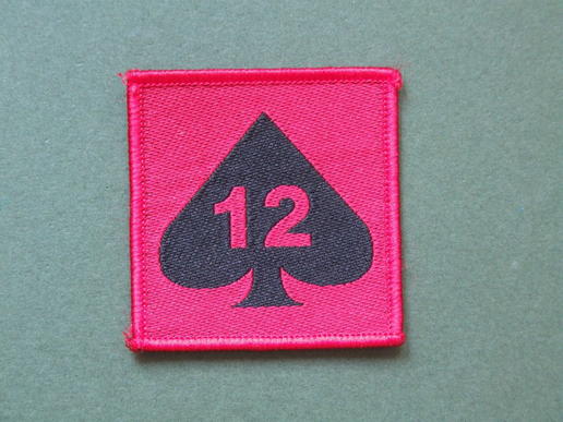 British Army 12 Mechanized Brigade TRF Patch