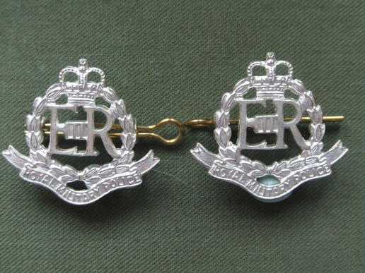 British Army Royal Military Police Officers Collar Badges