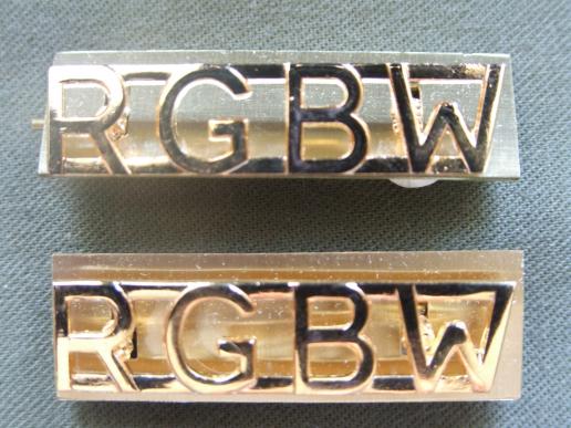 British Army The Royal Glouestershire, Berkshire and Wiltshire Regiment (R.G.B.W.) Shoulder Titles