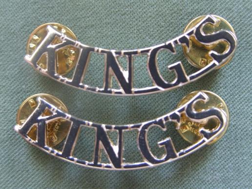 British Army The Kings Regiment Shoulder Titles